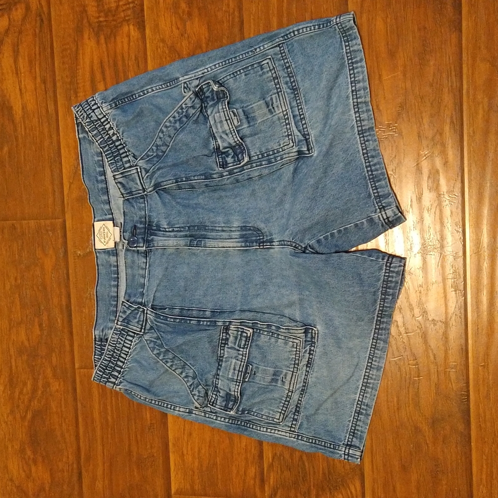St John's bay men blue jean shorts - Picture 1 of 8